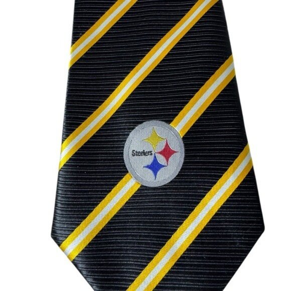 Vintage Pittsburgh Steelers NFL Team Men’s Tie Sports Football - Picture 3 of 7